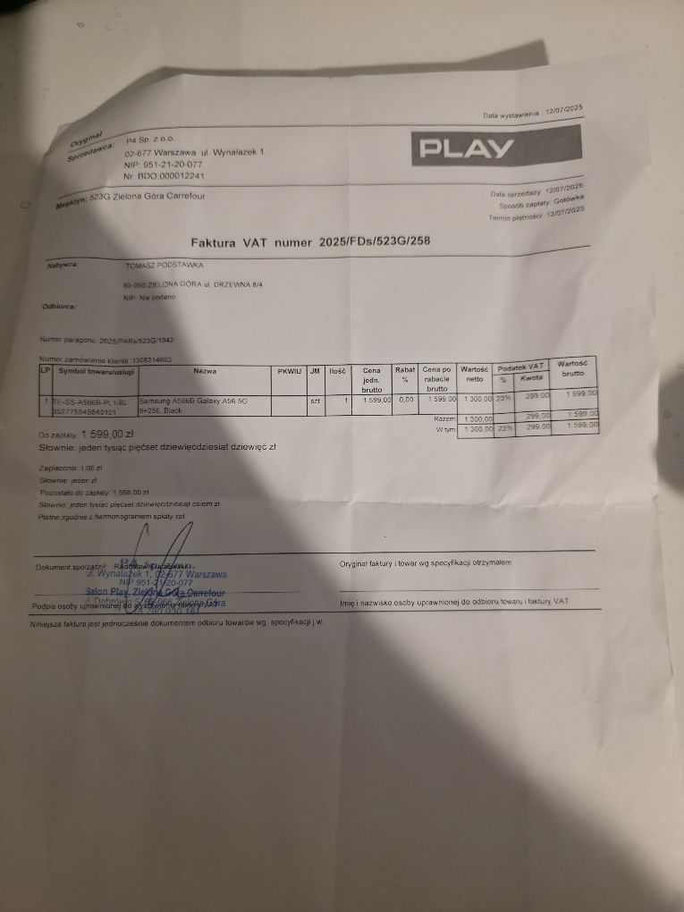 Smartfon Samsung A56