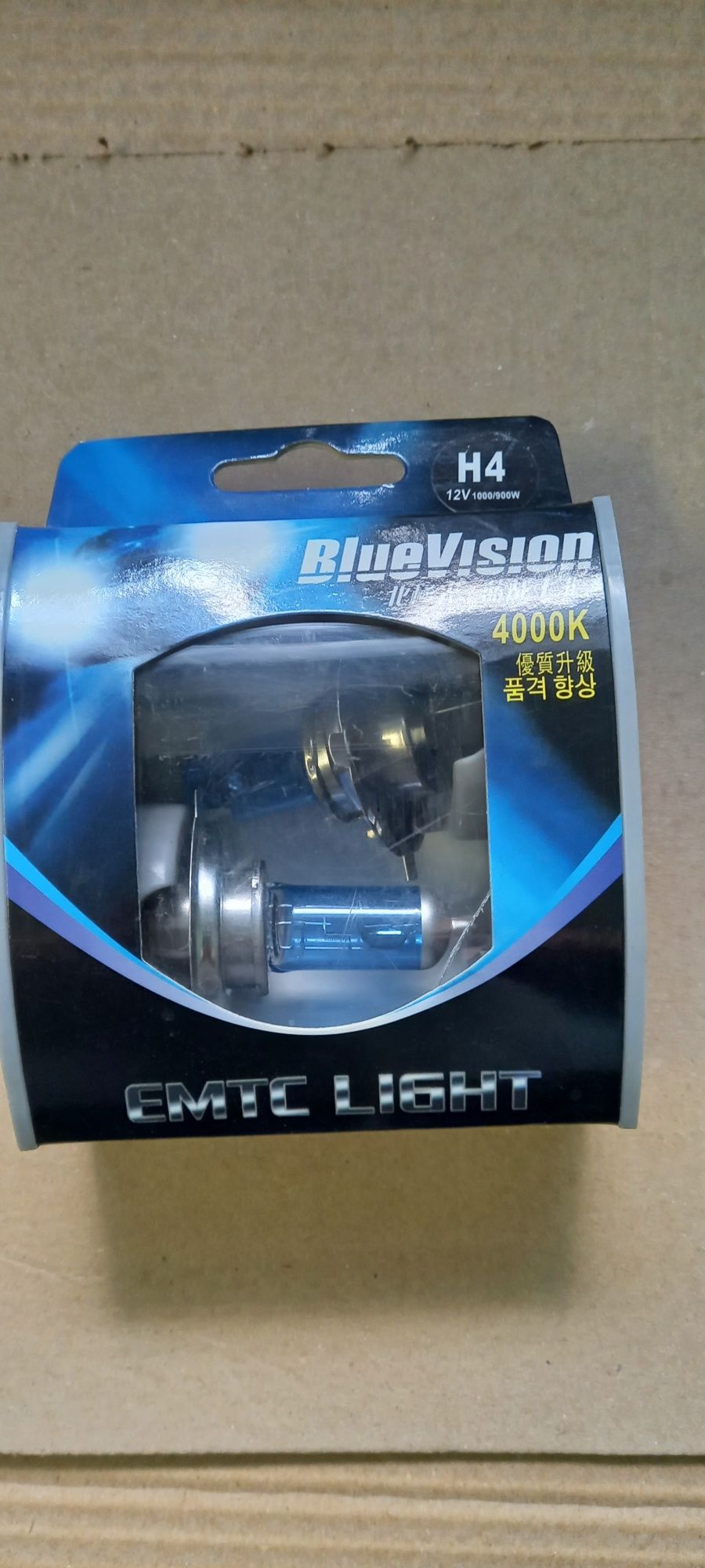 Автолампи галогенні, H4, 12v, Blue Vision 4000k