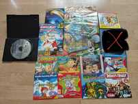 Zestaw retro gier i płyt CD/DVD – gry PC, bajki, filmy