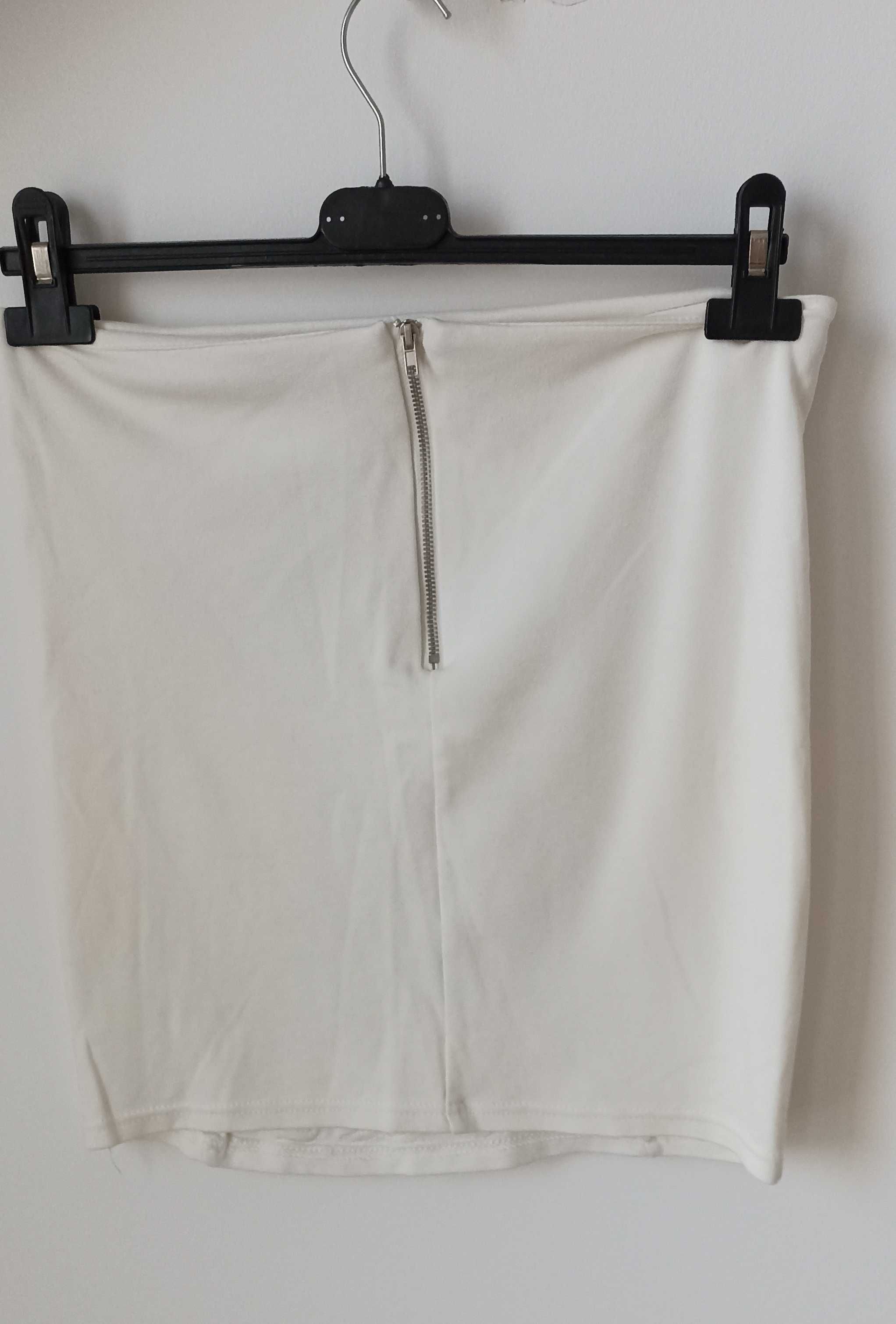 Biała spódniczka mini Amisu r. 34