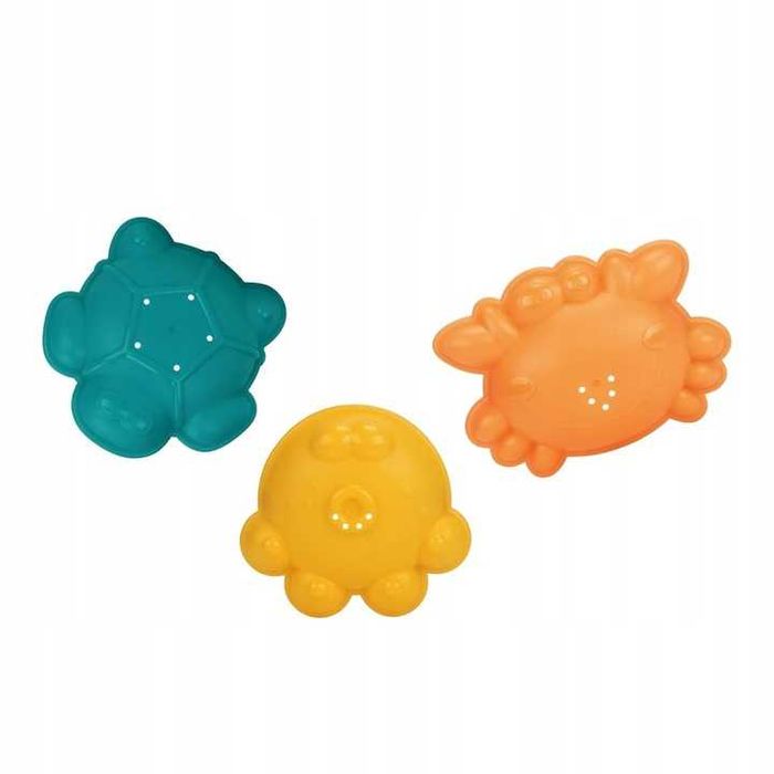 Zabawka do piasku #258 – silikonowy zestaw ze składanym wiaderkiem