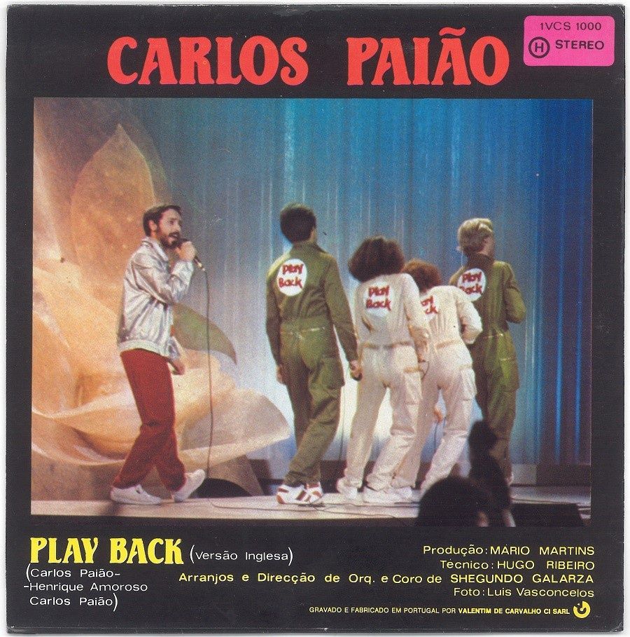 Vinil antigo Carlos Paião ‎– Play Back