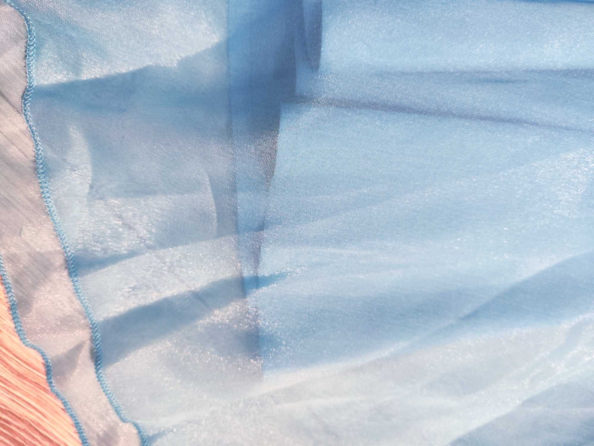 Sukienka wizytowa niebieska Taylor Swift ślub druhna debiut tiulowa