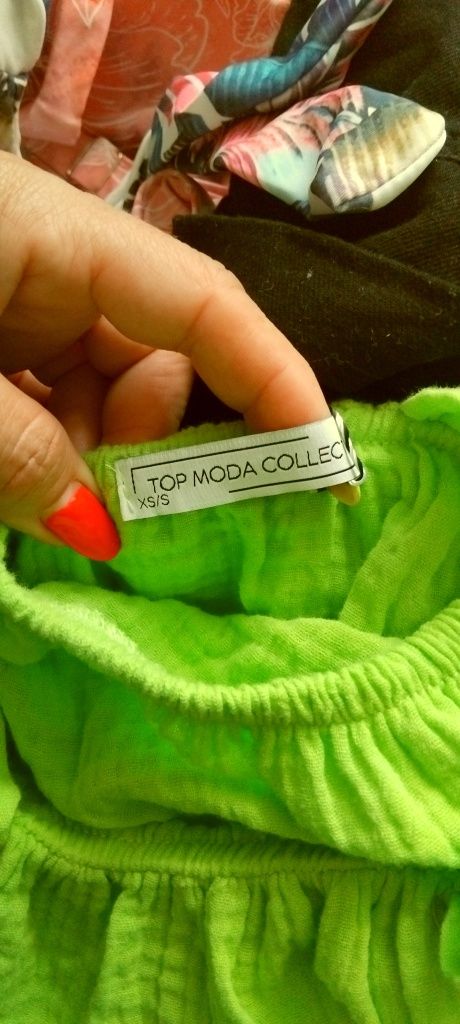 Bluzka muślinowa Top Moda rozm. XS-S