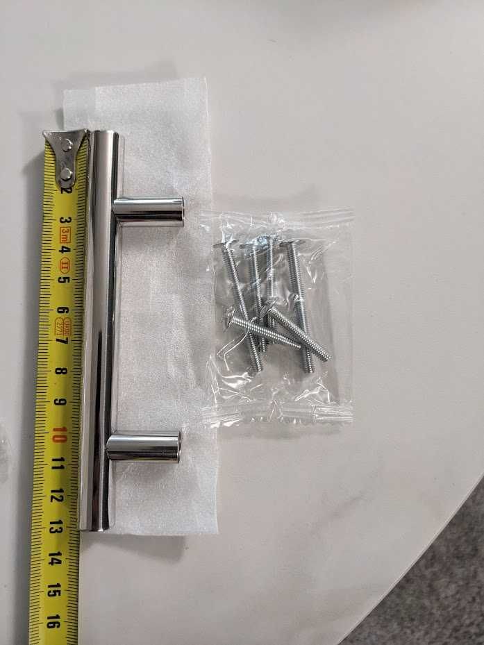 Zestaw 15 uchwytów 127mm do szafek kuchennych, stal, nieużywane
