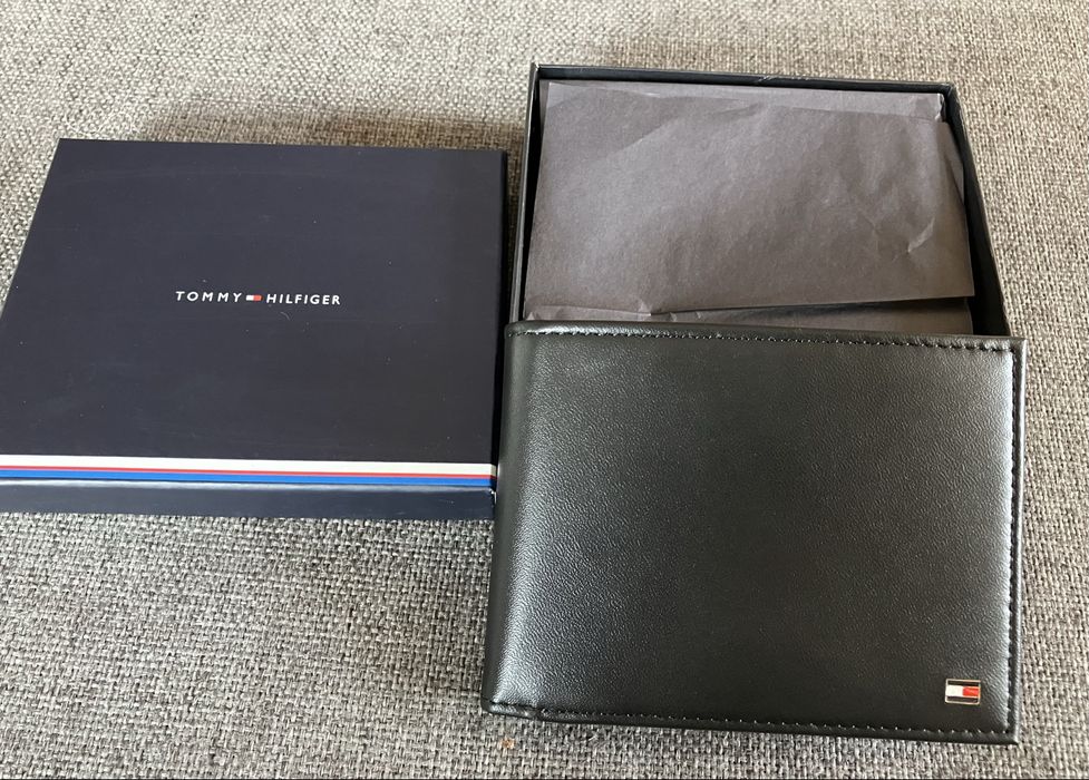 Tommy Hilfiger skórzany męski portfel Nowy w pudelku