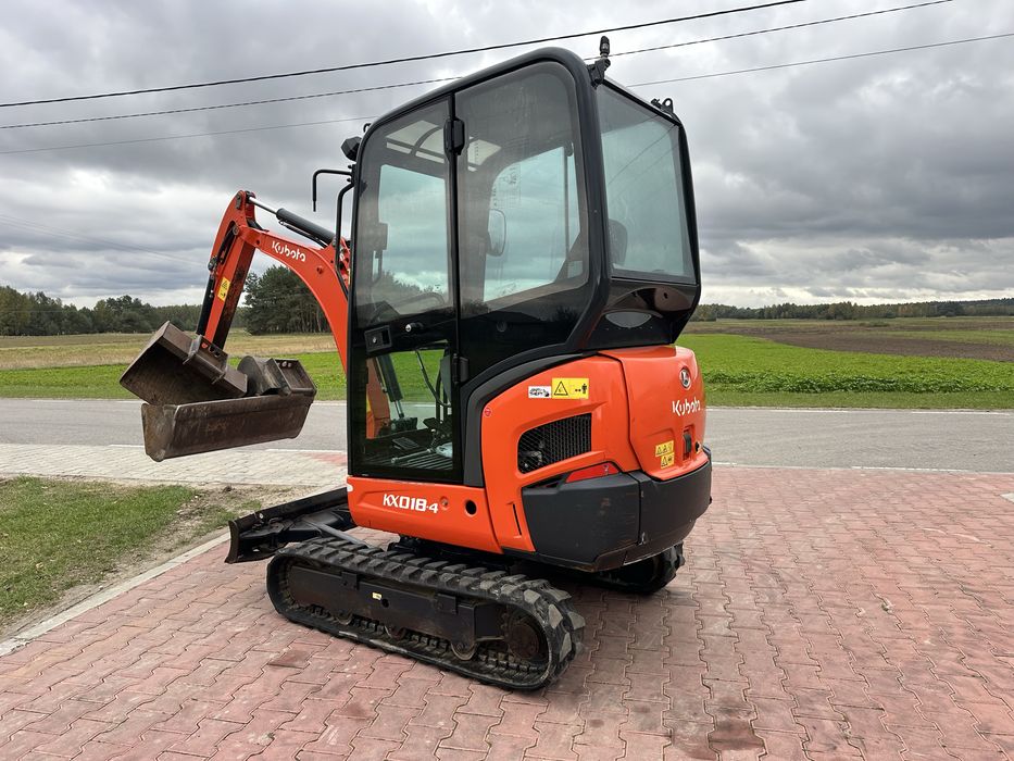 Minikoparka KUBOTA KX018-4! Stan Bardzo Dobry! (Volvo, Yanmar, Terex)
