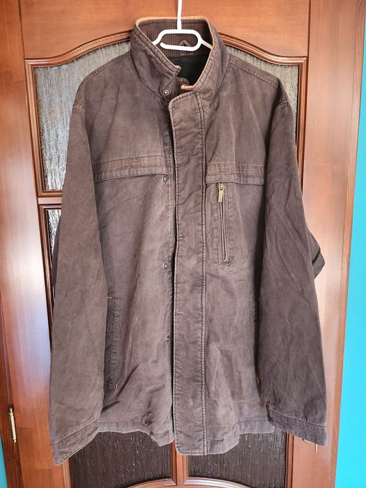 Kurtka męska zamszowa brązowa