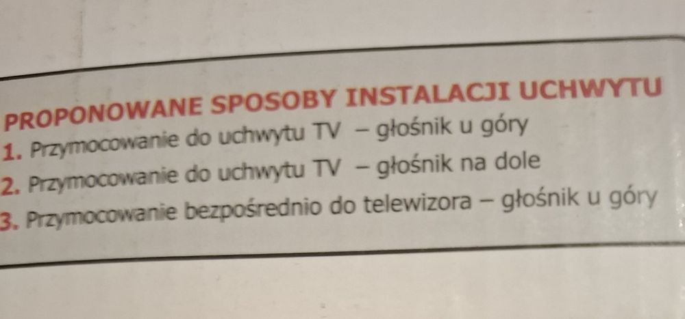 . Sprzedam Uchwyt na głośnik soundbar soundbar bracket.Odbiór osobisty