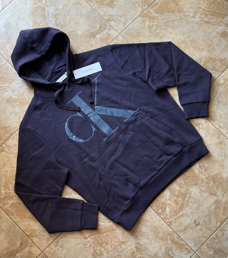 Худі жіноче унісекс Calvin Klein Monogram Logo Fleece Hoodie