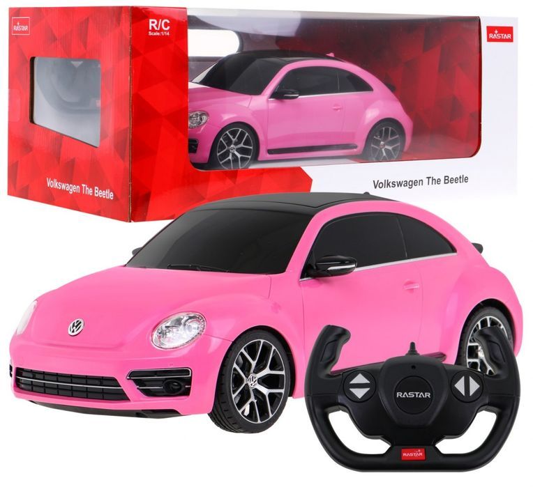 Autko R/C Volkswagen Beetle 1:14 Rastar Różowy