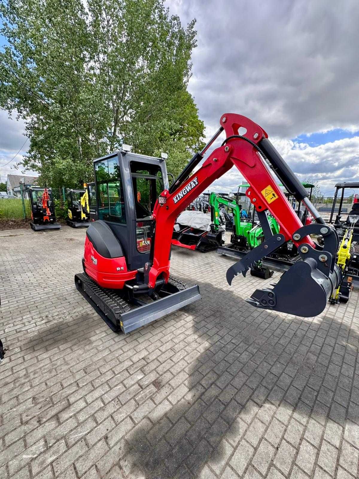 Koparka Kingway RS20K 2000KG Silnik Kubota ,3 Łyżki, Leasing OD 105%!