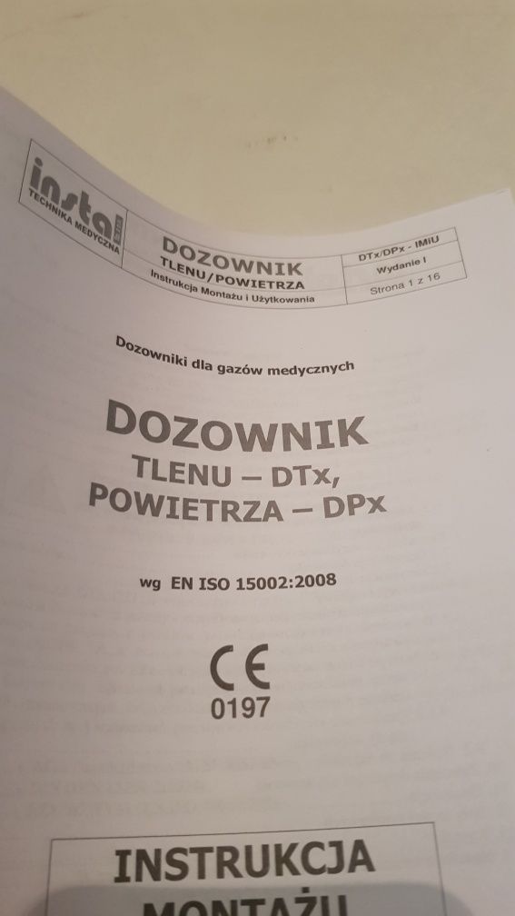 Dozownik tlenu DTX