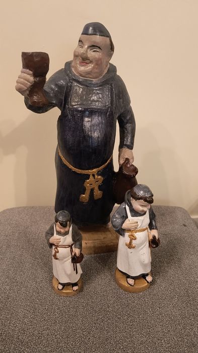 3 figurki drewniane