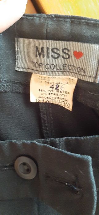 Eleganckie Spodnie Miss Rozmiar 46 - Klasyka do biura i na co dzień!