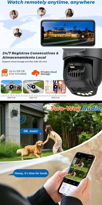 Камера Besder A20H 10MP 5K WiFi IP два об'єктиви