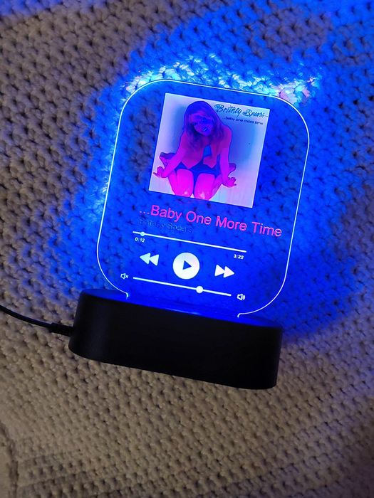 Britney Spears Lâmpada 3D Multicolor