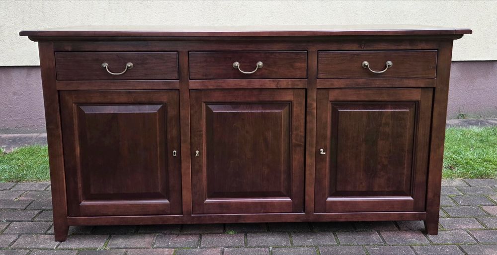 CIEKAWA Stylowa Komoda Kolonialna 100% Lite Drewno 3 Szuflady WYSYŁKA