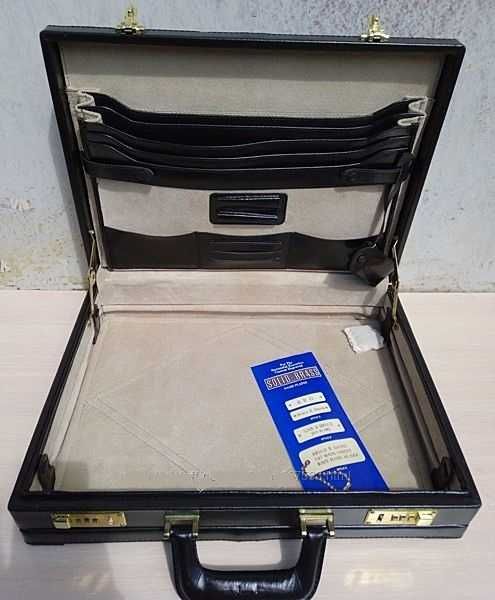 Новый дипломат Franzen натуральная кожа, увеличивается в размере