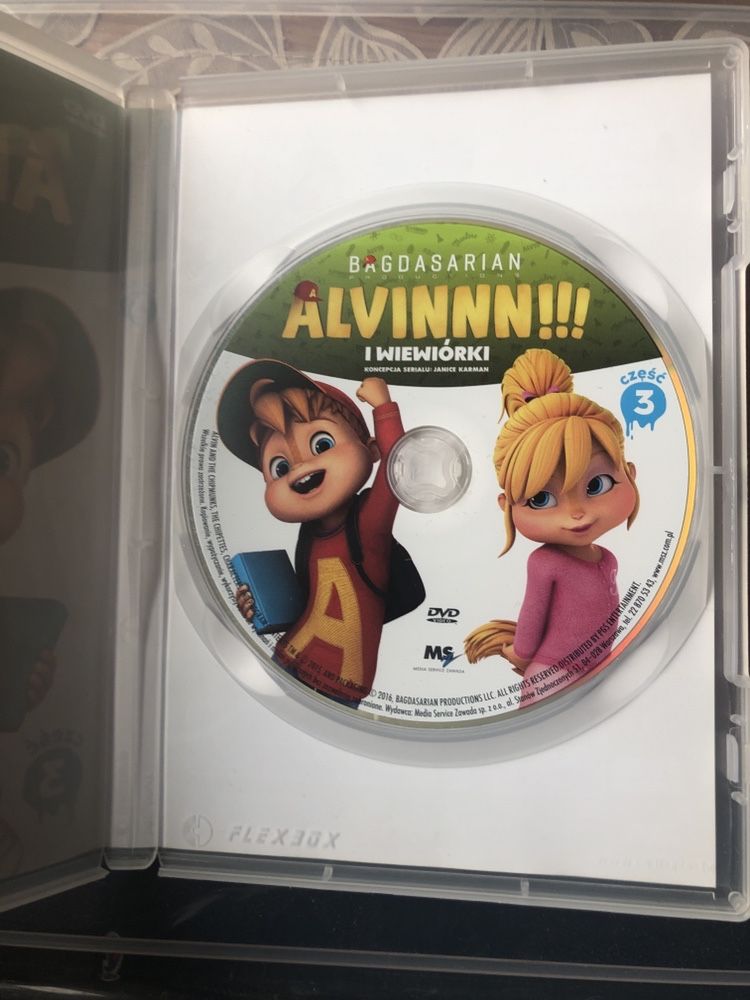 Płyta DVD - Film dla dzieci Alvin i Wiewiórki - część 3