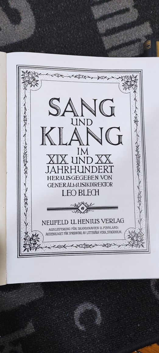 Книги Sang und Klang im XIX./XX. Jahrhundert