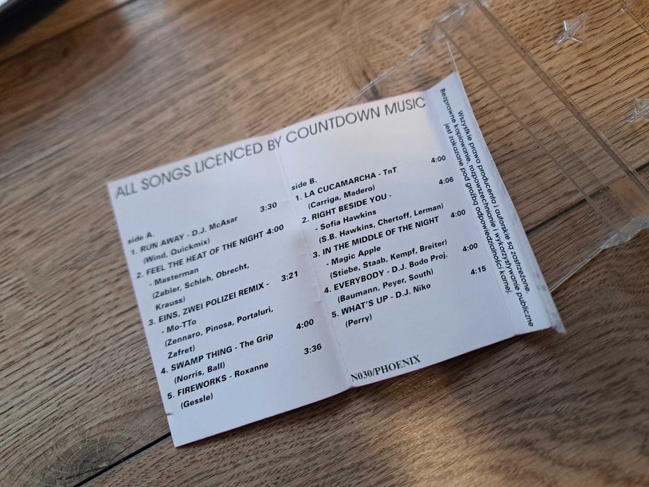 Mega Dance top news 1 kaseta magnetofonowa