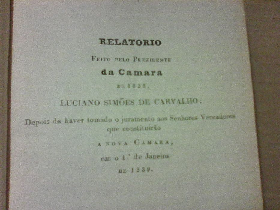 Exposição principaes actos administrativos Porto 1838