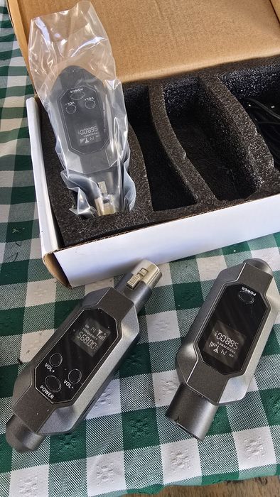 Transmissor sem fios UHF guitarra microfone