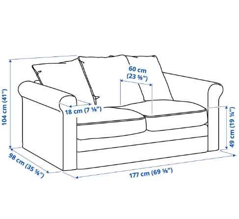 GRÖNLID sofá 2 lugares