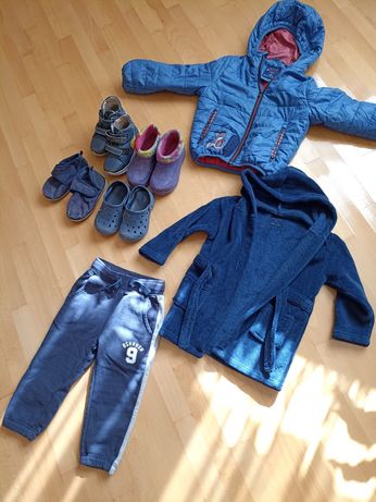 Халат Primark, куртка та взуття для хлопчика 2-3 роки