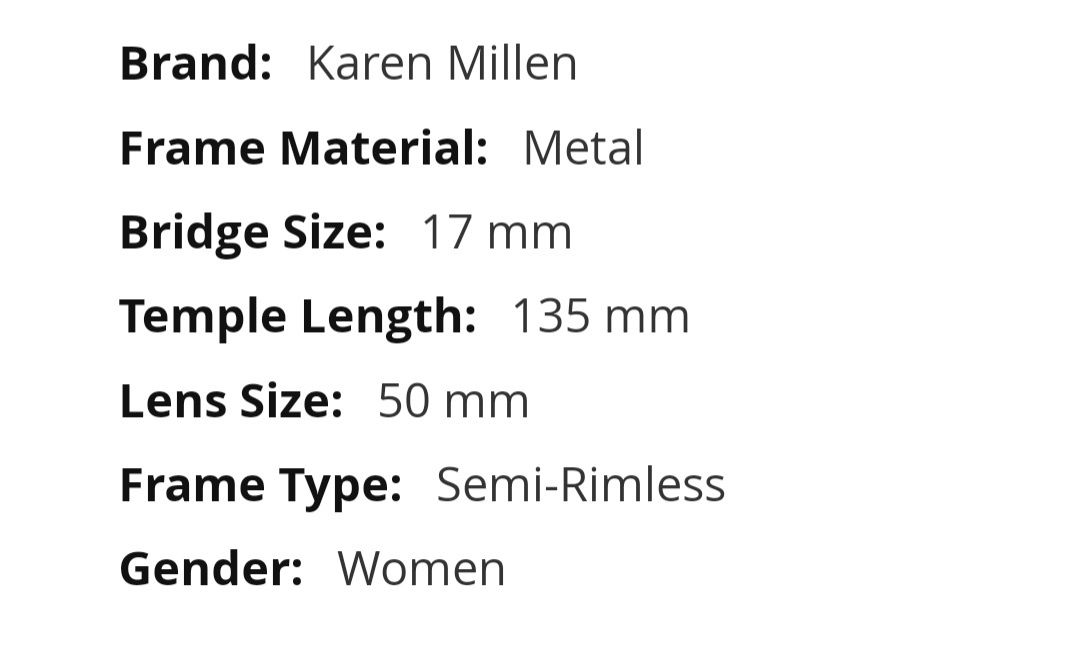 Стильная оправа Karen Millen