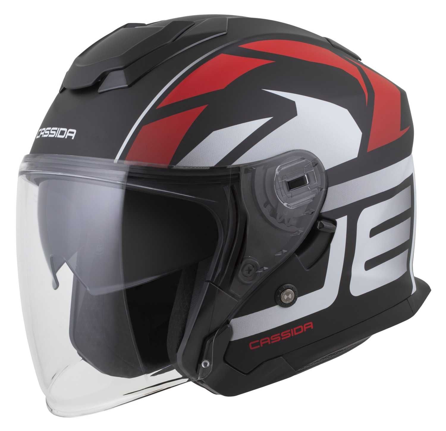 Kask motocyklowy Cassida Jet-Tech szyba antyfog interkom ready XS-XXL