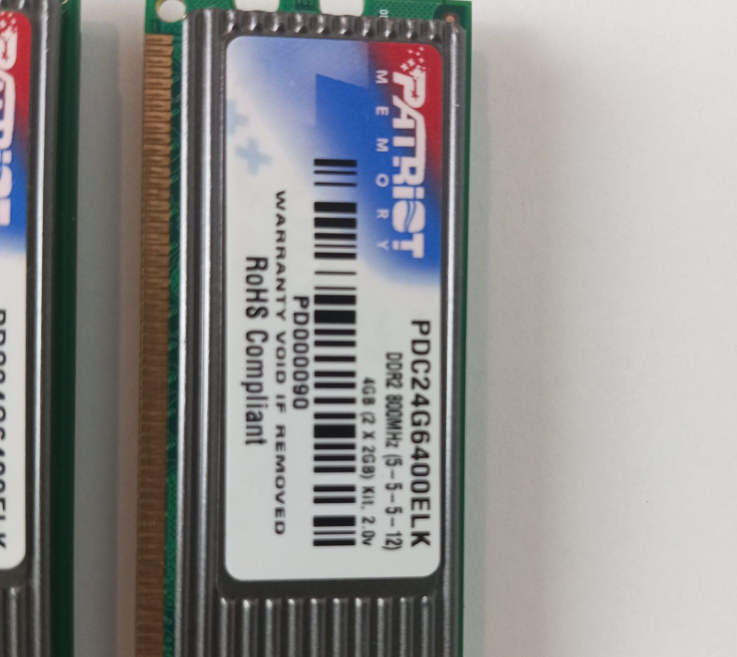 Patriot 3 Kości po 2x2GB DDR2 800MHz