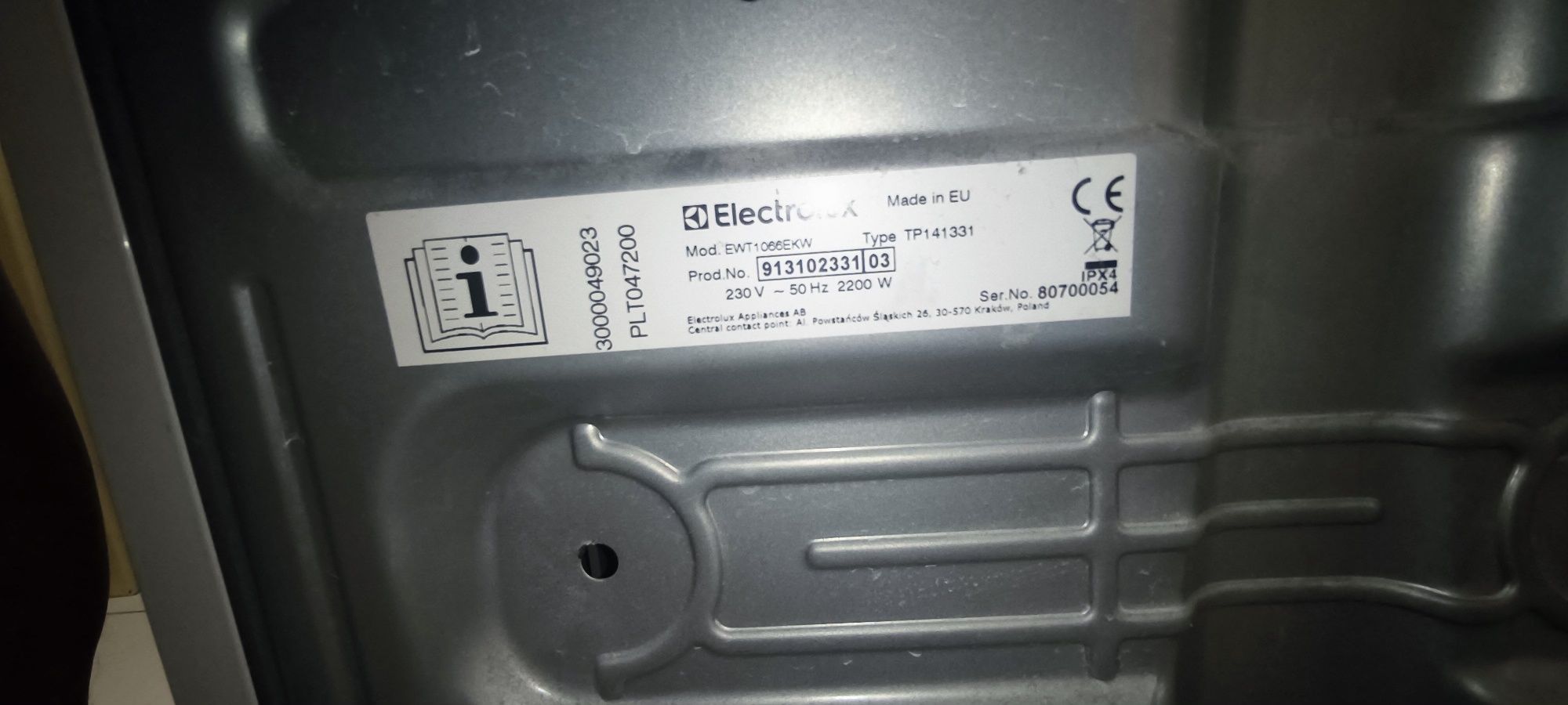 Sprzedam pralkę Electrolux