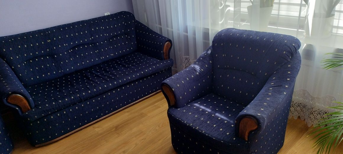 Zestaw kanapa i 2 fotele