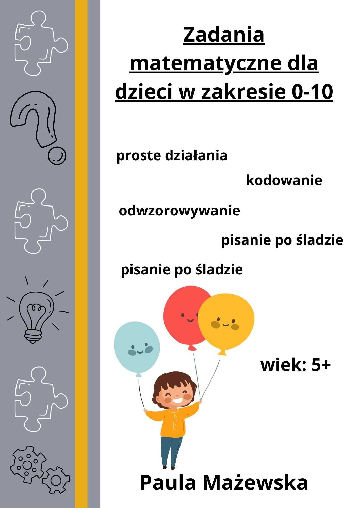 wielorazowy zeszyt zadania matematyczne 0-10