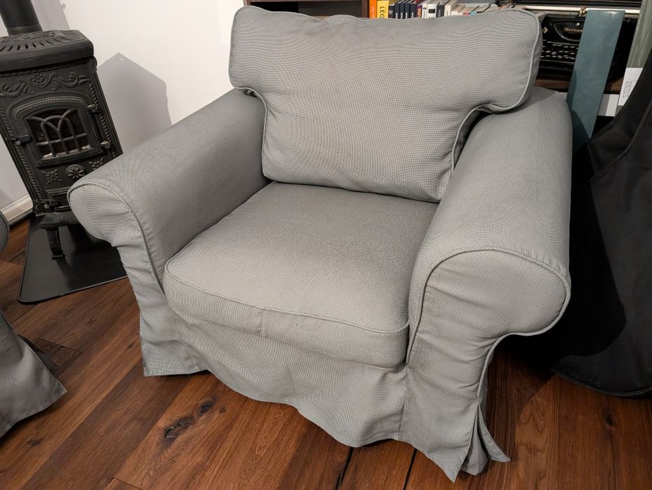 2 fotele Ikea Ektorp szare