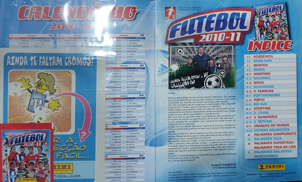 Caderneta Futebol 2010-11
