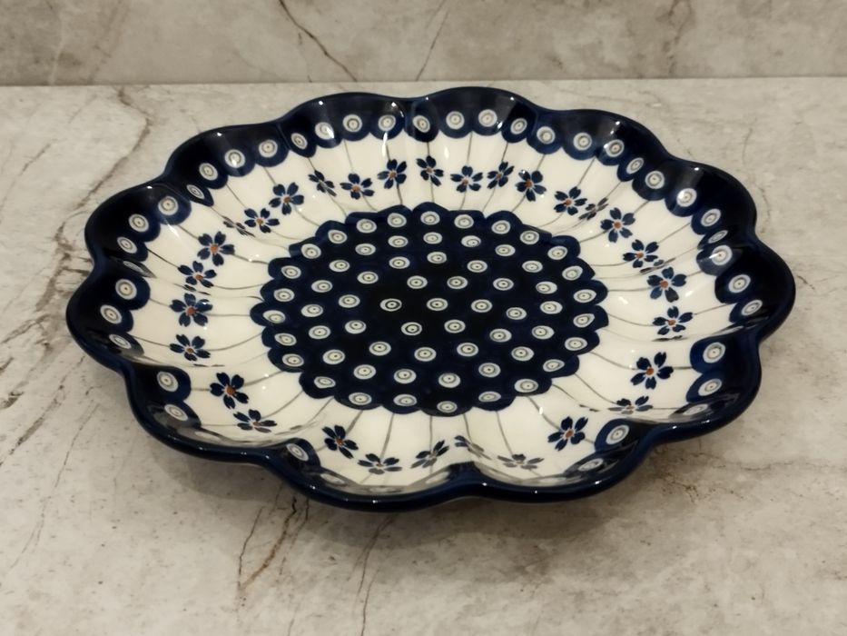 Talerz na jajka, jajecznik bez uchwytu Bolesławiec
Średnica 24 cm