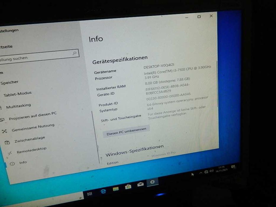 HP Elitedesk 800 G3 Core i3-7100 8GB DDR4 120GB SSD