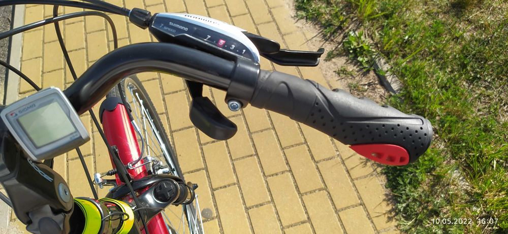 Rower trekkingowy BASIC – lekki, jak nowy, niska rama + akcesoria