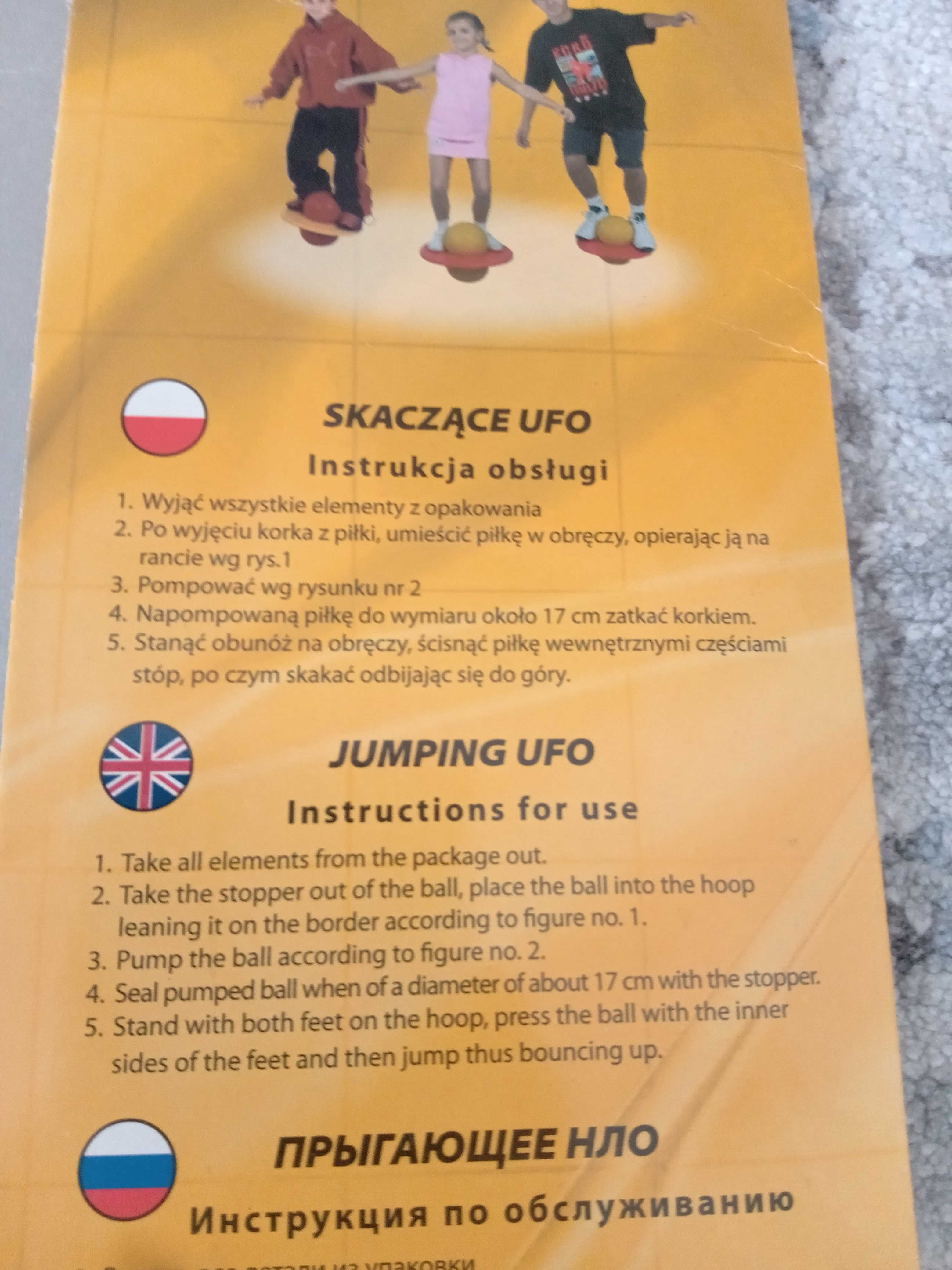 Piłka do skakania Jumping Ufo równowaga SI integracja sensoryczna