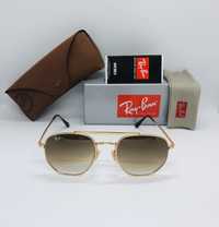 Солнцезащитные очки Ray Ban Marshal 3648 Gold-Brown Grade 54мм стекло