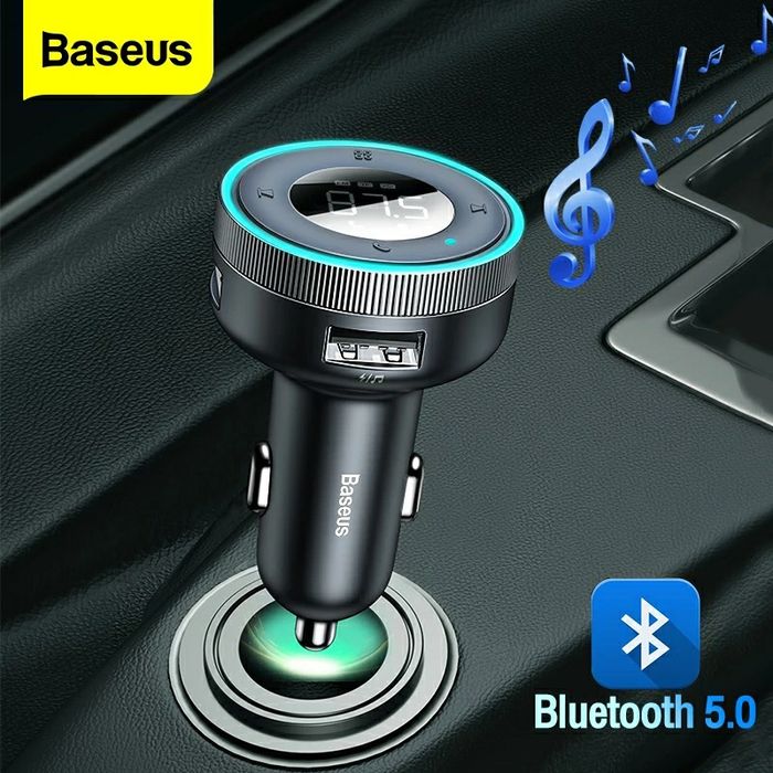 Трансмиттер BASEUS Enjoy Car FM AUX модулятор зарядка Xiaomi Roidmi 3S