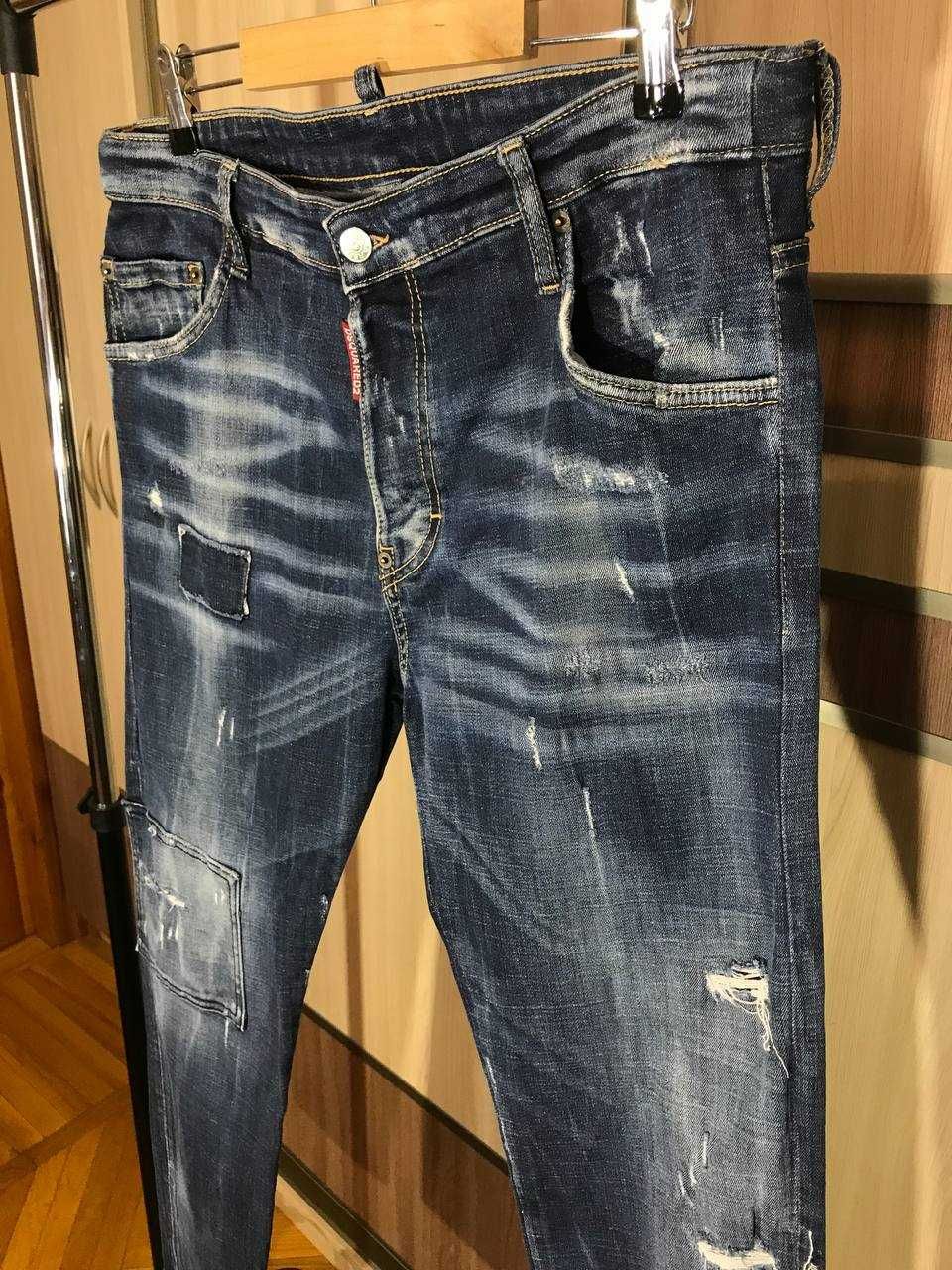 Мужские джинсы штаны Dsquared2 Tidy Biker Jean Size 52 оригинал