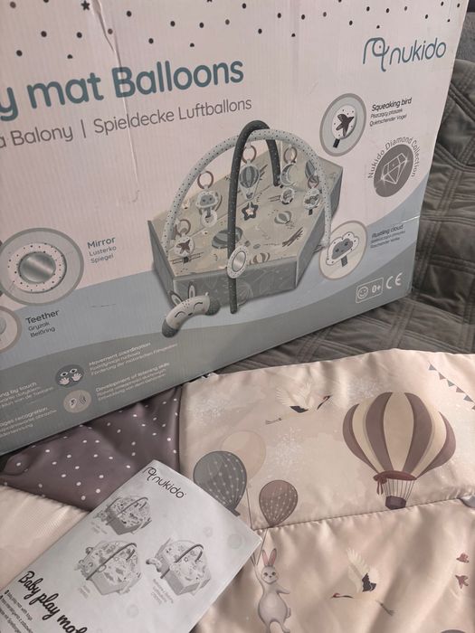 Mata interaktywna nukido balloons plus rożek od niemowlaka
