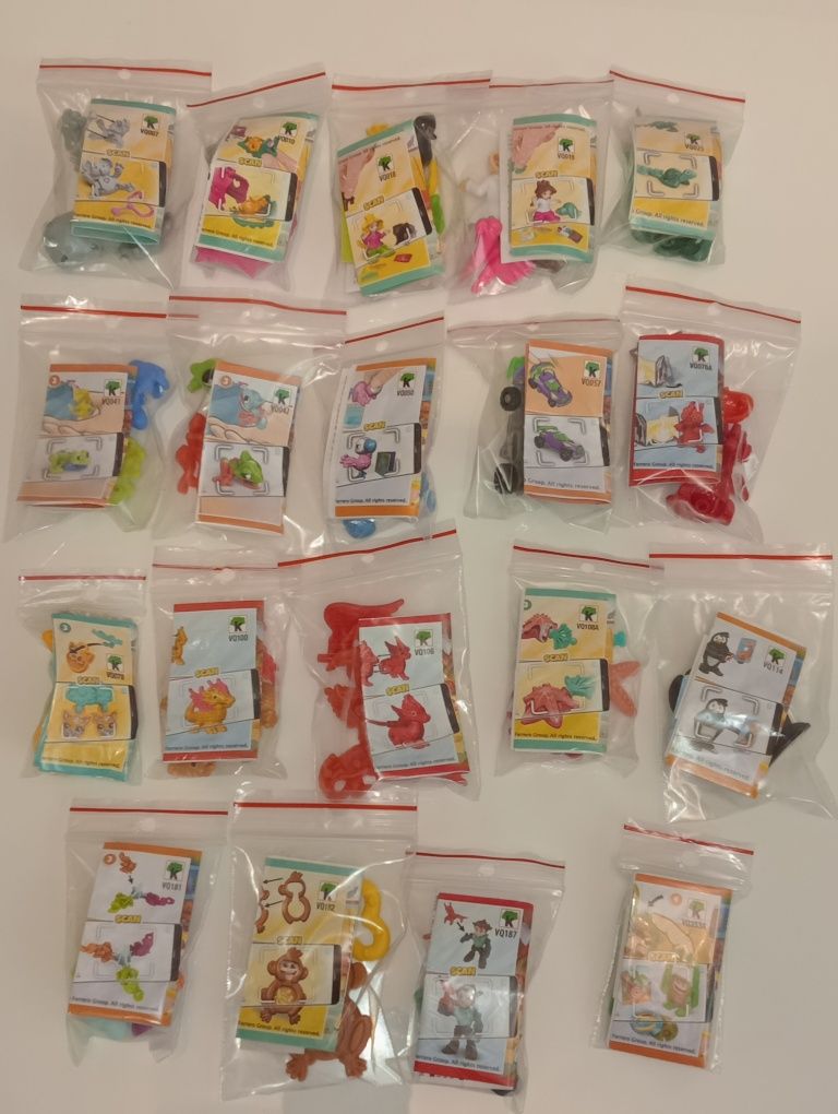 Kinder niespodzianka VQ figurki dodatki składaki Kinderki na wymianę