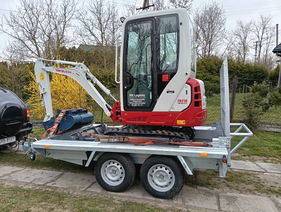 Wynajem koparki minikoparki kubota bobcat Takeuchi JCB zageszczarka
