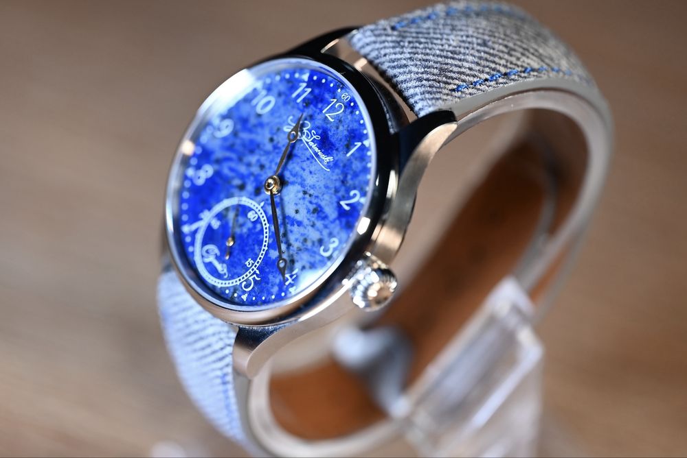 Zegarek mechaniczny J. Sarnowski Derwydd Y Nos. Lapis lazuli