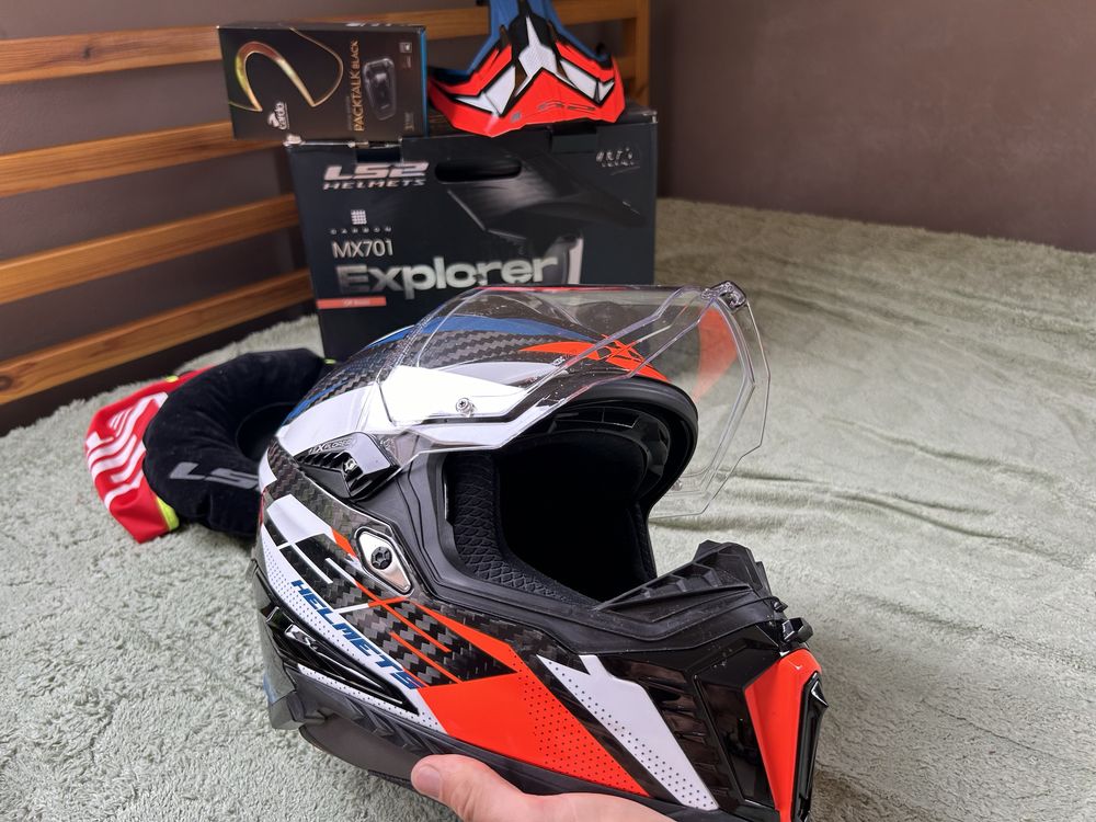 Kask LS2 MX701 Explorer Carbon rozmiat M 57/58 cm